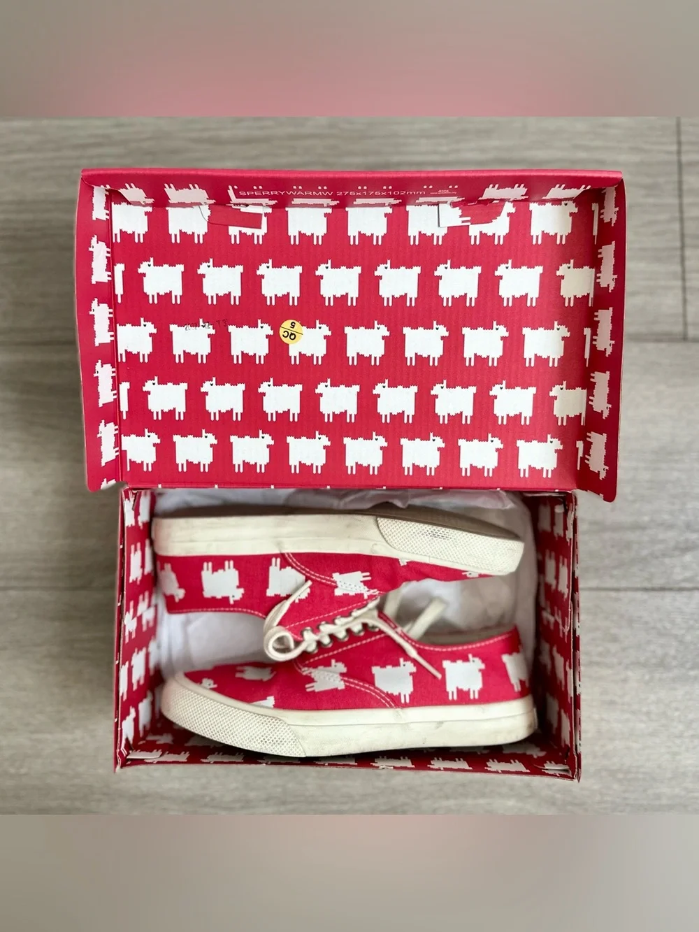 Warm & Wonderful x Sperry Cloud CVO Red Black Sheep Sneakers